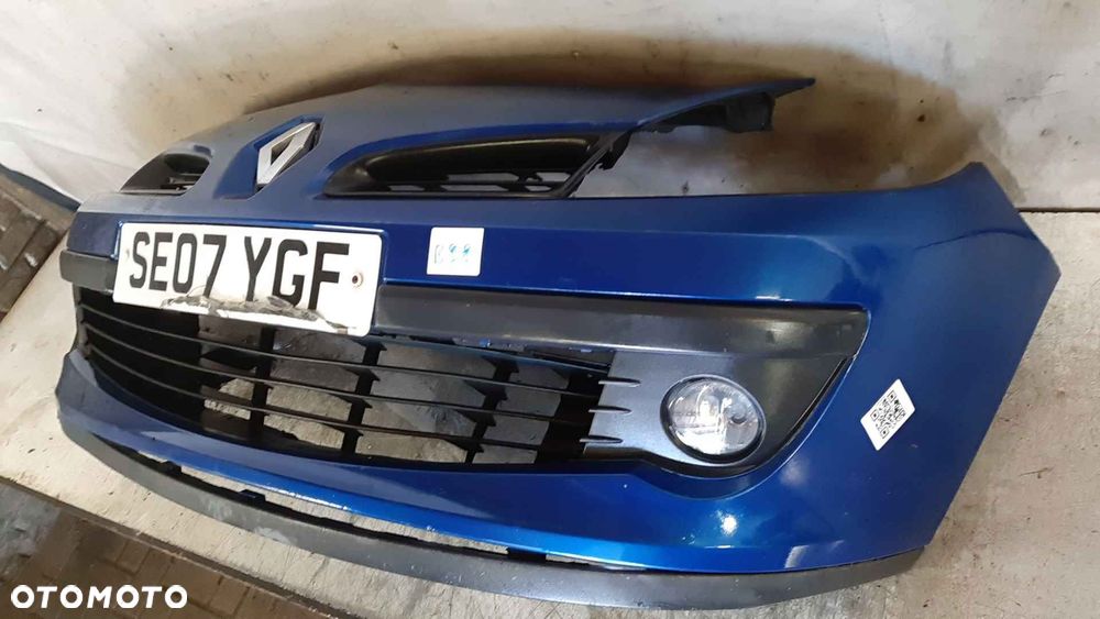^ ZDERZAK PRZÓD PRZEDNI DO RENAULT CLIO III 3 TERNA NIEBIESKI HALOGENY - 1