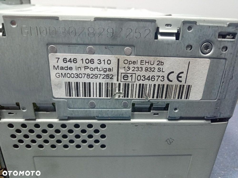 VECTRA C SIGNUM RADIO FABRYCZNE OEM CD30 MP3 EKRAN 13233932 - 9