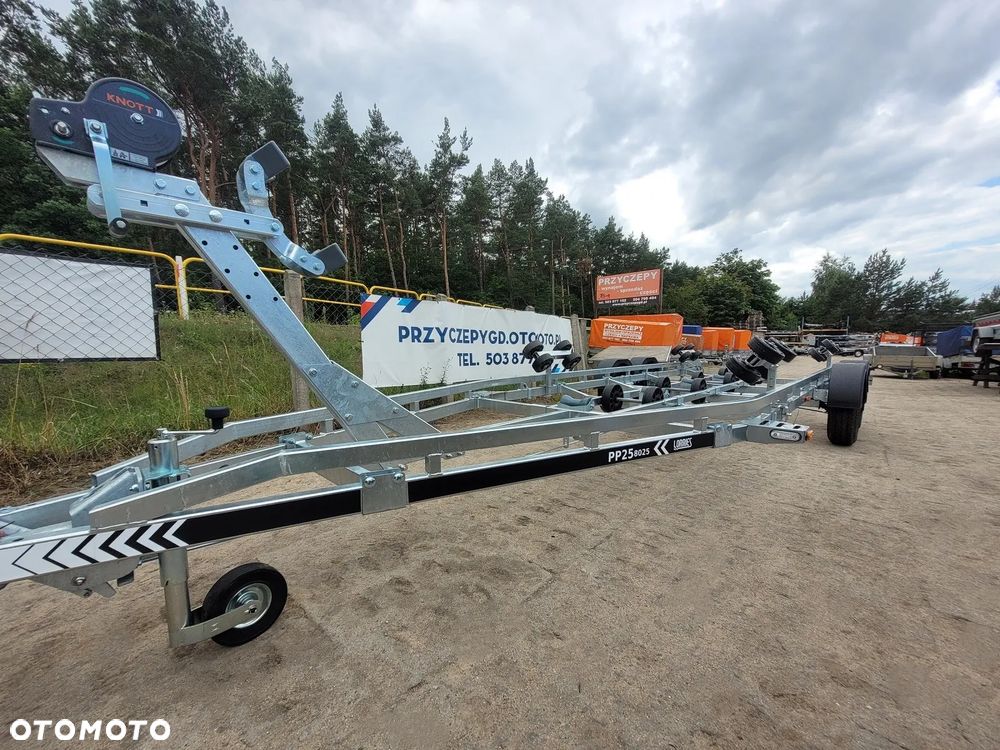 Lorries Przyczepa PP25-8025 podłodziowa 2,5T LEDY ROLKI LUB PŁOZY - 4