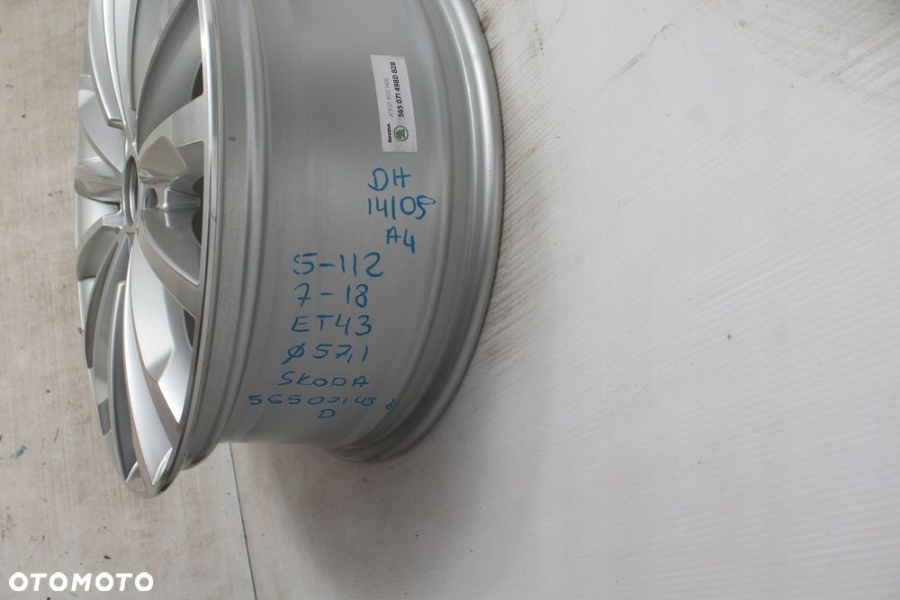 FELGA 565071498D SKODA 5X112 18 ET43 - 2