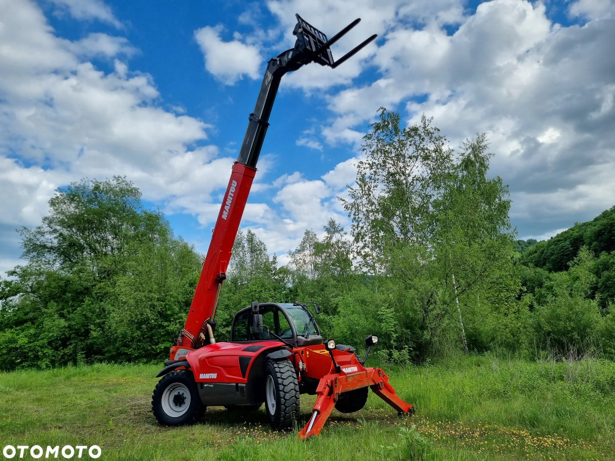 Manitou Ładowarka teleskopowa MT1440 JakNowa 2015r z Norwegii niski przebieg 3100 mtg Oryginał 14 metrów PERKINS SILNIK - 12