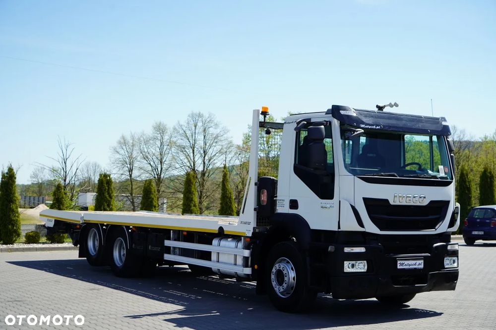 Iveco STRALIS 360 / 6X2 /  LAWETA / PLATFORMA 9,3 M / NAJAZDY HYDRAULICZNE / WYCIĄGARKA / OŚ PODONOSZONA  / EURO 6 - 9