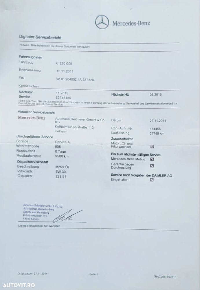 Mercedes-Benz C 220 CDI Avantgarde Edition - 36