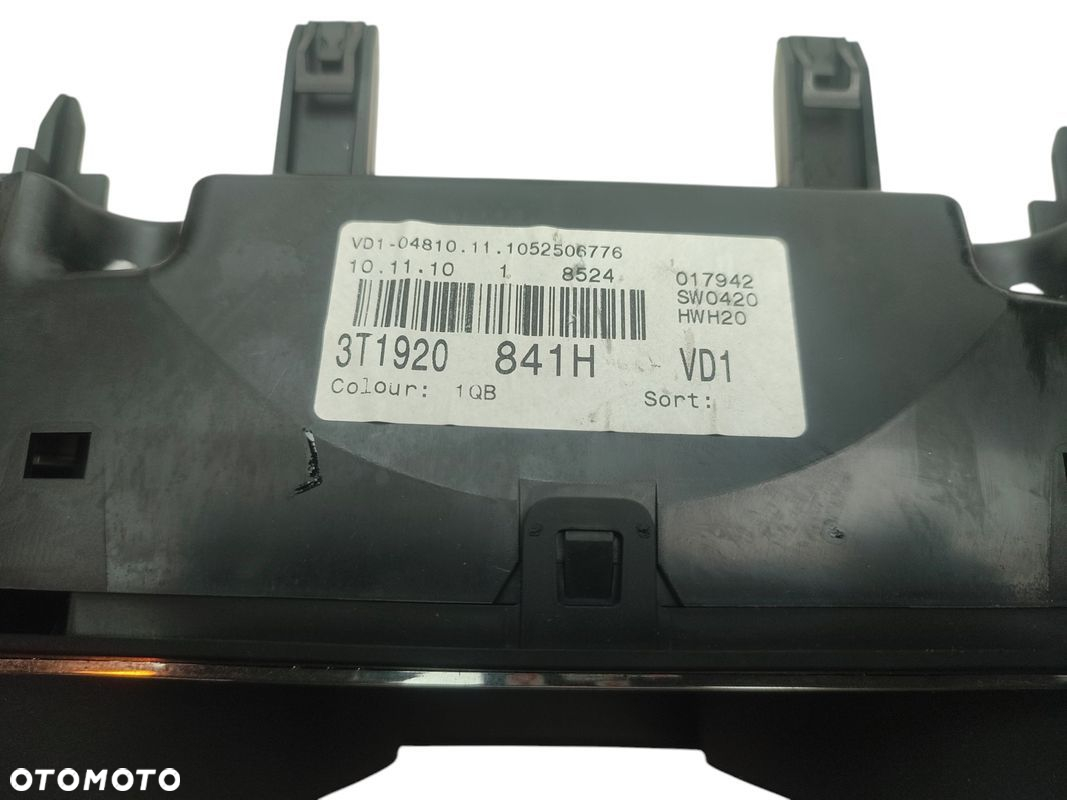 LICZNIK ZEGARY SKODA SUPERB II (08-13) 2.0 TDI 13T1920841H EUROPA - 4