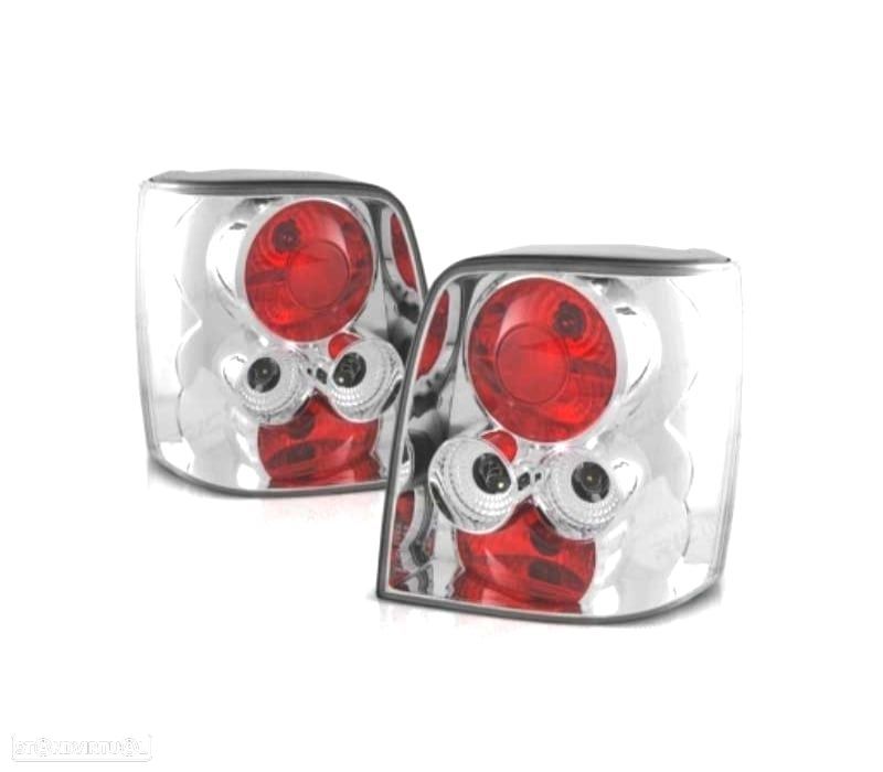 FAROLINS VOLKSWAGEN VW PASSAT VARIANT 96-00 FUNDO CROMADO - 1