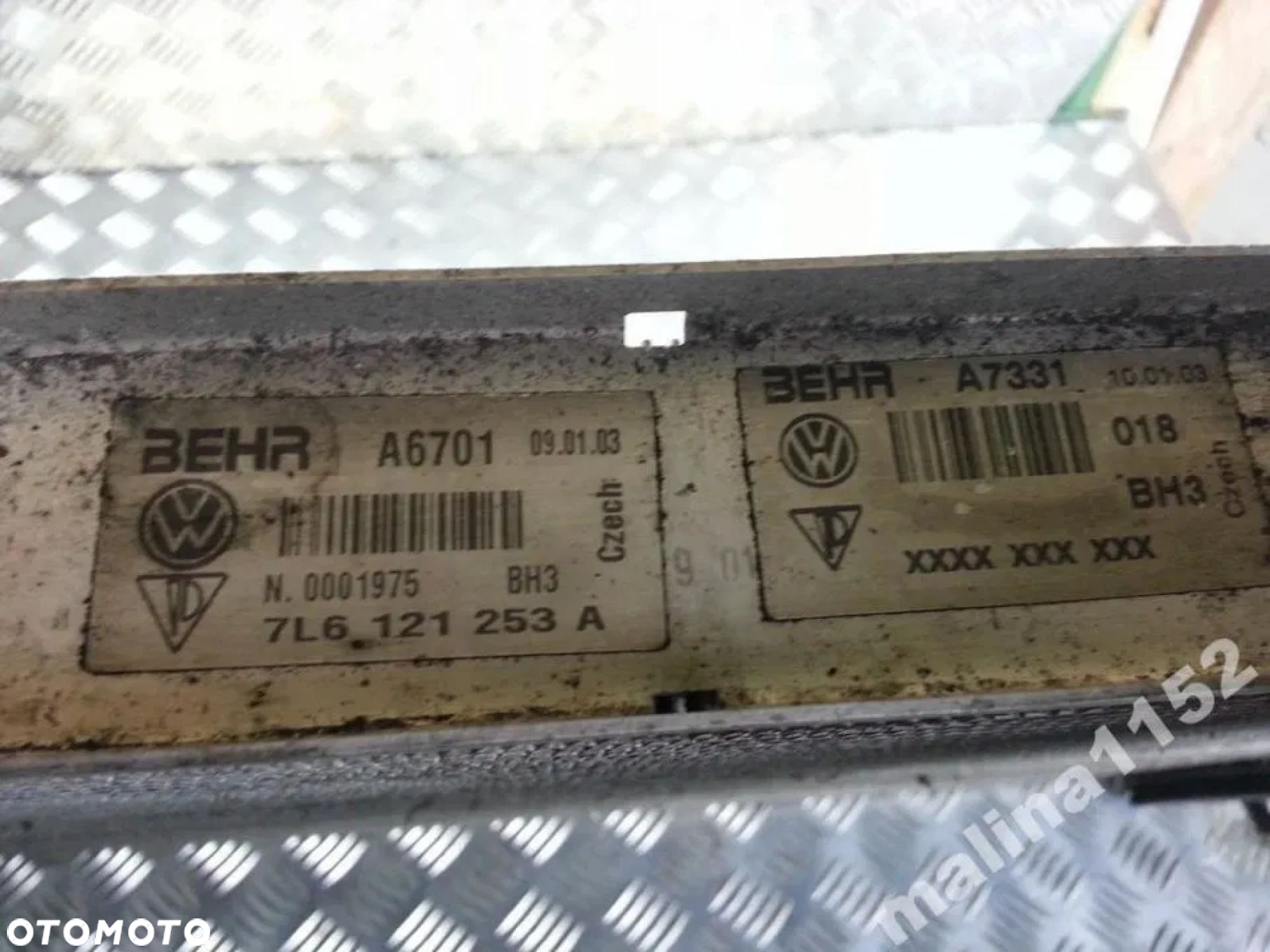 VW TOUAREG Q7 03-15R CHŁODNICA WODY SPRAWNA 7L6121253 50 SZT - 2