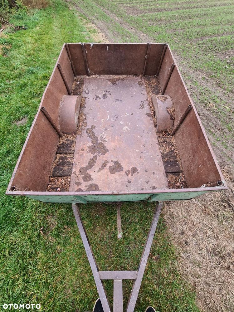 Przyczepka rolnicza dwukółka przyczepa jednoosiowa Transporter do obornika/ Taśmociąg / Podajnik Grabarka 5 gwiazd do siana Meprozet Orzys - 16