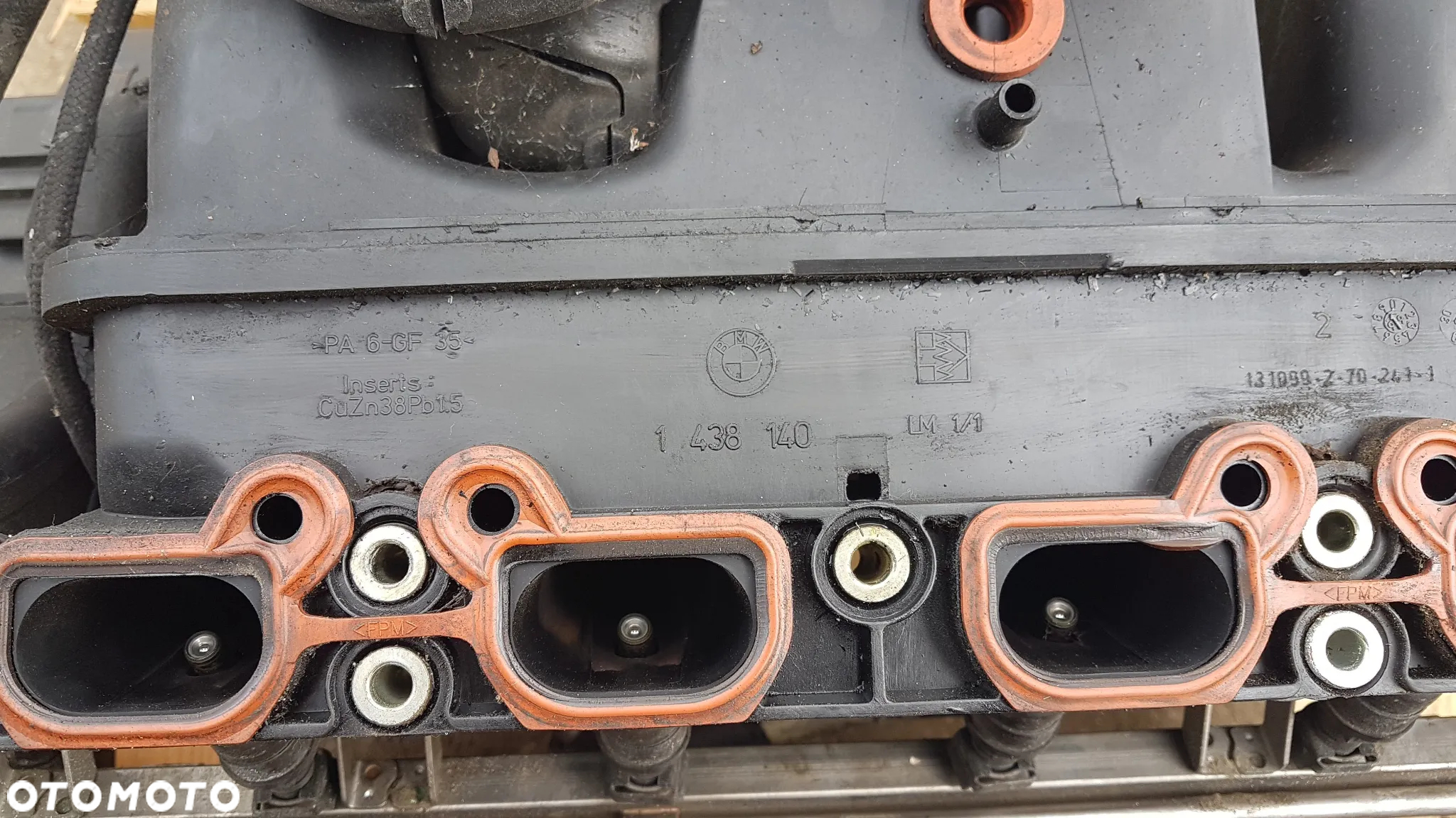BMW E39 E38 E46 M52 B20 KOLEKTOR SSĄCY 1438140 KOMPLETNY - 6