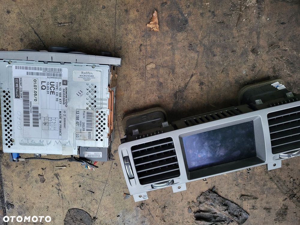 Radio z wyświetlaczem kolorowym opel signum vectra c z kodem