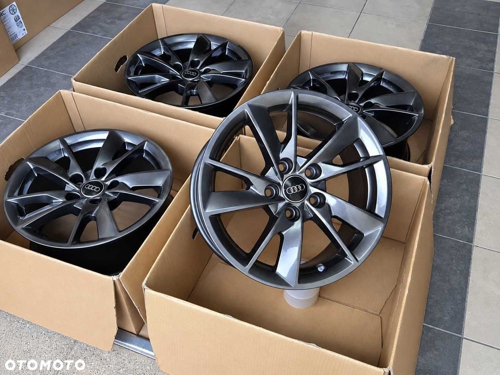 Alufelgi 16 5x112 Audi A3 A4 A6 Q2 Q3 8W0 Seat Leon Ateca Toledo Exeo Altea Chrom Shadow ! 609# - 3