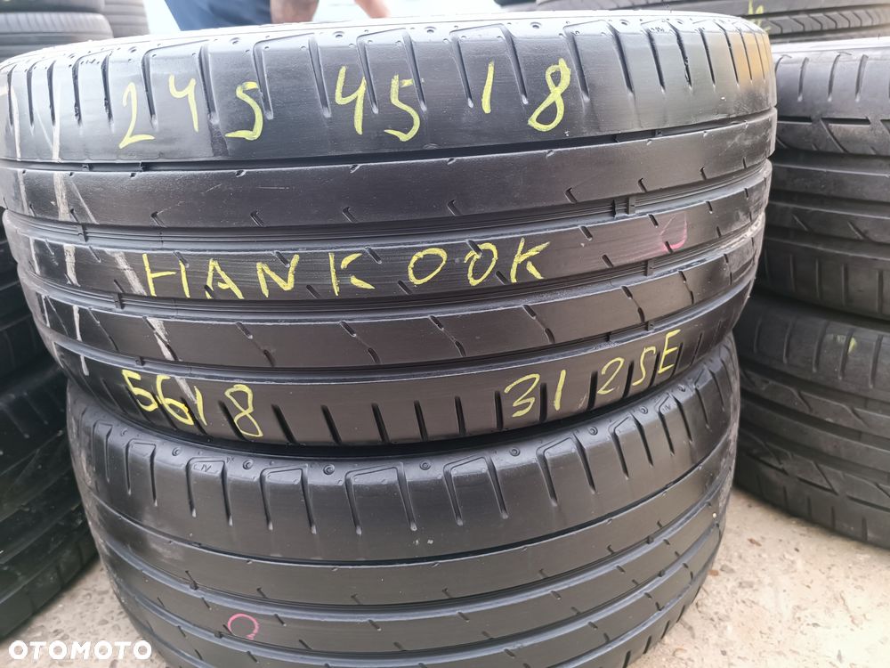245/45R18 100Y XL Opony Letnie Lato Hankook Ventus S1 Evo 2 * MO 5,5-6mm Legnica ALU-RAD 245/45 - 1