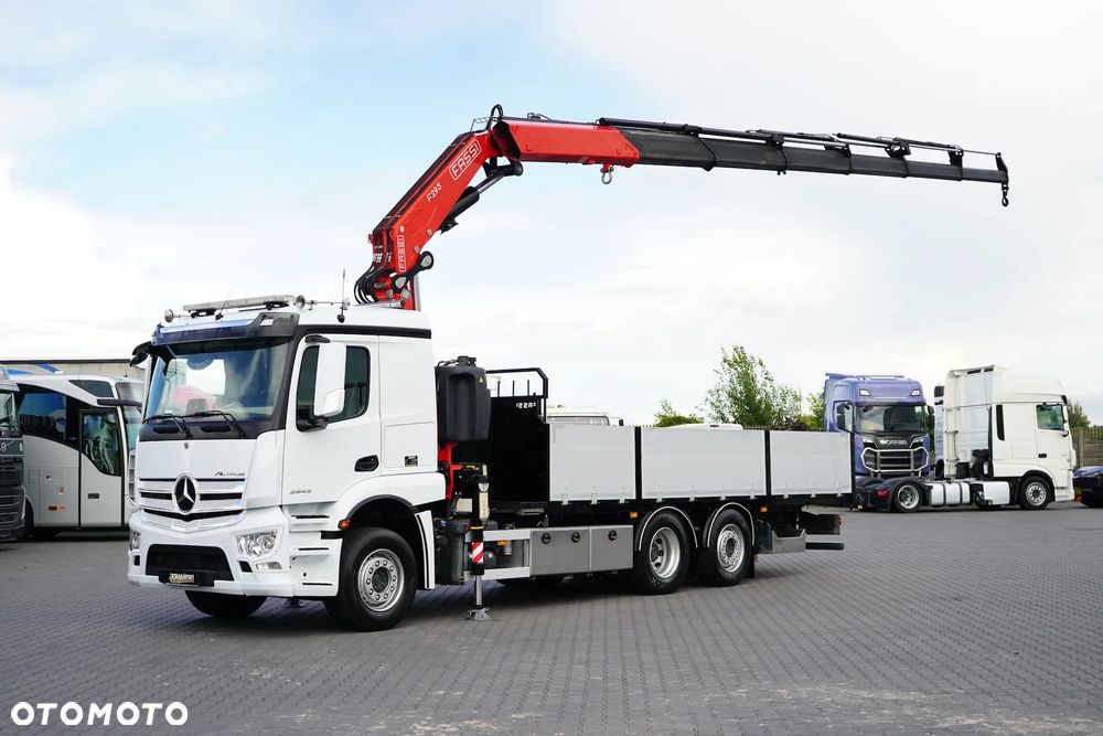 Mercedes-Benz ACTROS / 2543 / 6 X 2 / SKRZYNIOWY + HDS / FASSI F 295 / WYS. 16,5 M / PILOT / OŚ SKRETNA - 1