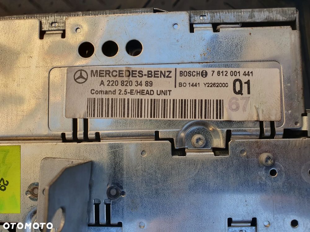 Mercedes-Benz S W220 2001 Panel / Radioodtwarzacz CD/DVD/GPS A2208203489 - 5
