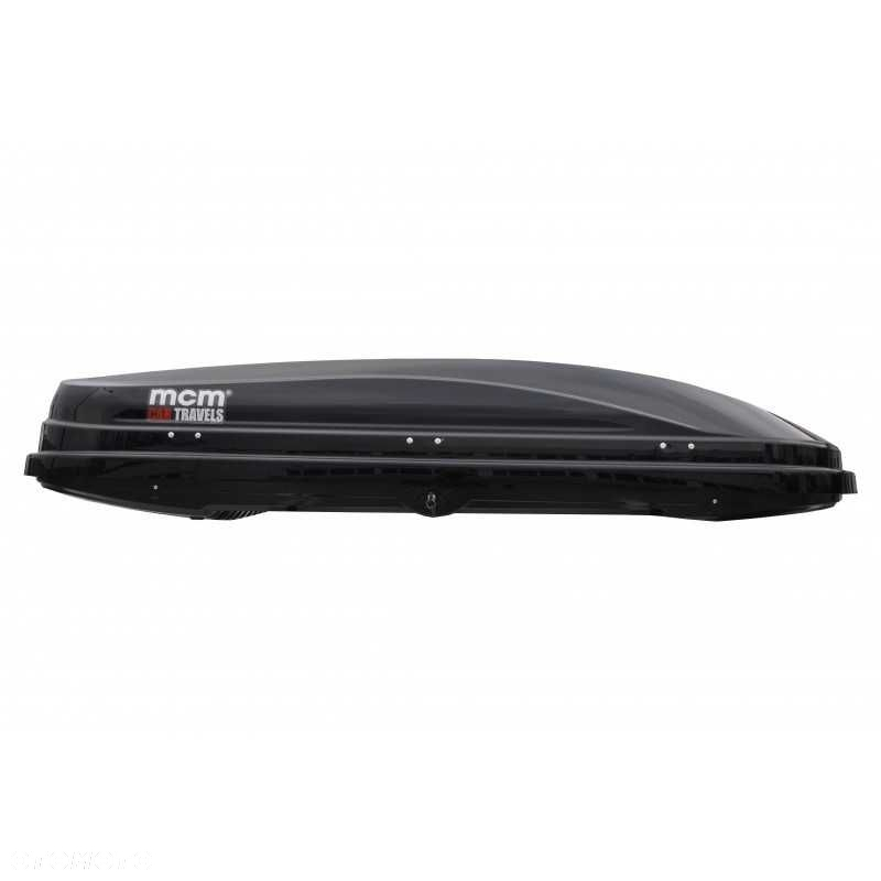 Bagażnik Box dachowy Kufer Boks bagażowy HAKR MAGIC 400 Czarny 199cm - 4