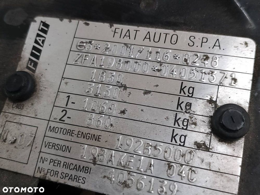 PAS PRZÓD, CHŁODNICE, WENTYLATOR FIAT BRAVO II 192B5000 198AXE1A04C 4056139 - 10
