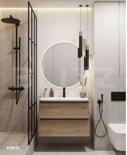 Apartament 2 camere, 42.24 mp finisat nou etaj intermediar, garaj, zon — fotografia 3
