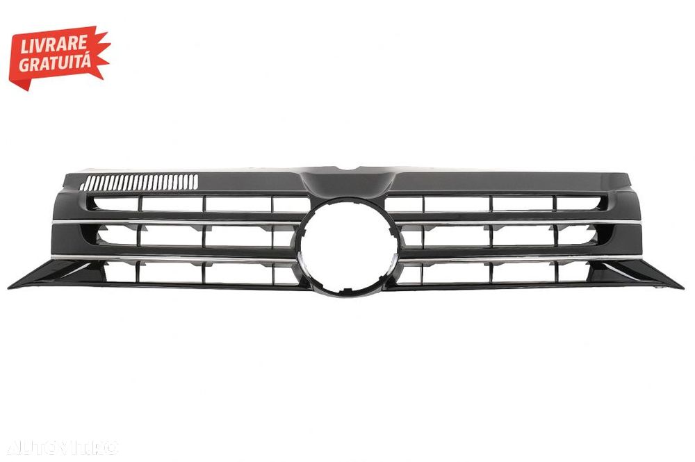 Prelungire Bara Fata cu Grila Centrala fara emblema si Lumini de zi LED DRL VW Tra- livrare gratuita - 7