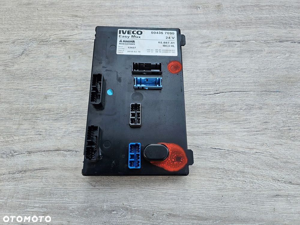 STEROWNIK MODUŁ KOMFORTU KASETA KOMPUTER EASY MUX 504357090 IVECO EUROCARGO - 1