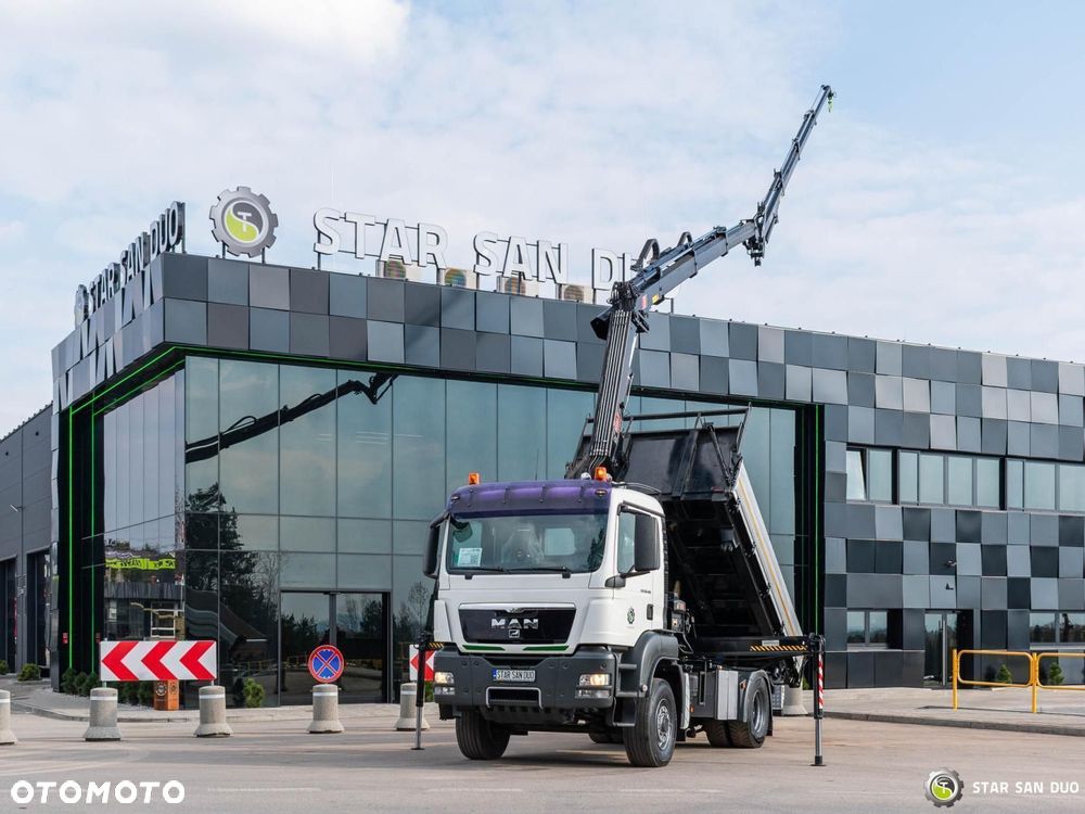 MAN TGS 18.400 4x4 HIAB 144 E-5 Hipro HDS  Żuraw Fly Jib Wywrotka - 9