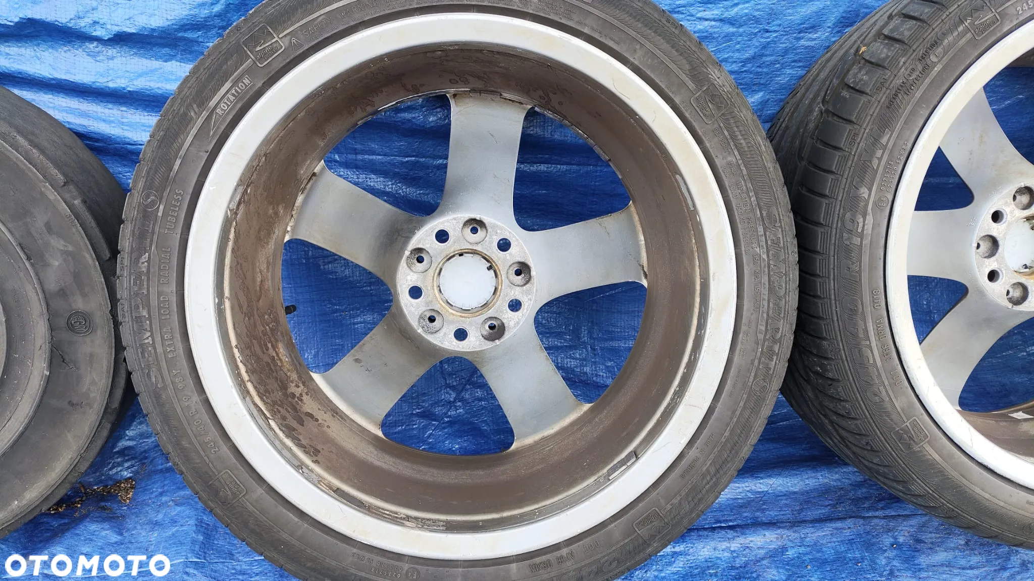 KOŁA FELGI ALUFELGI STYLING 249 5x120 8.5J 9J 19 ET14 ORYGINALNE 6777353 6777354 OPONY 245/40R19 275/35R19 BMW E63 E64 LCI LIFT - 18