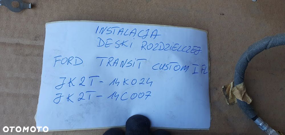 Instalacja wiązka konsoli deski Ford Transit Custom MK8 Lift JK2T-14K024-AEB JK2T-14C007-AKB - 13