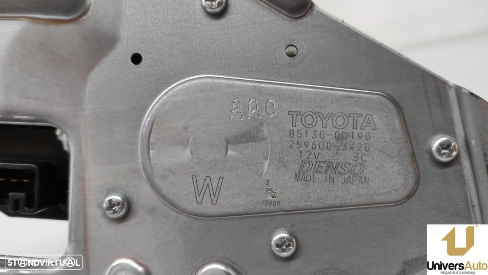 MOTOR LIMPA-VIDROS TRASEIRO TOYOTA YARIS HYBRID ACTIVE - 3