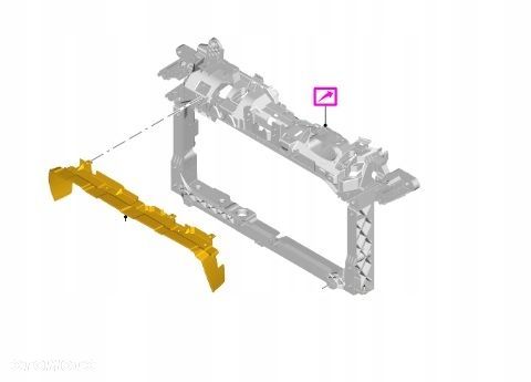 daszek deflektor wzmocnienie pas ford ecosport - 2