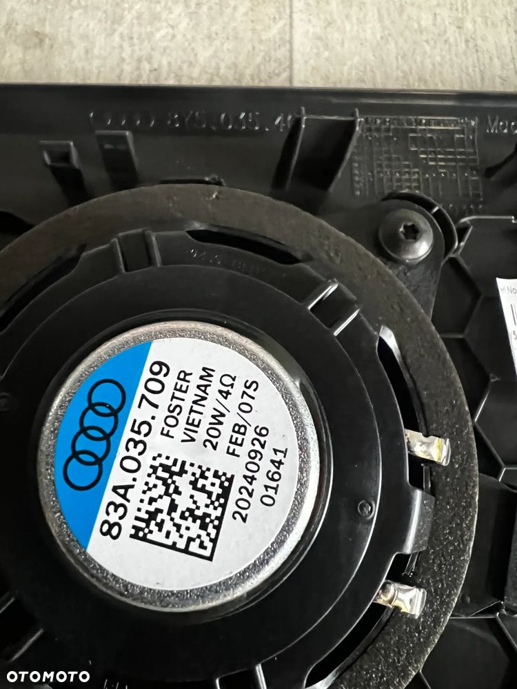 8Y5863411B 83A035709 8Y5035405A 8Y5035406A AUDI A3 8Y SEDAN PÓŁKA BAGAŻNIKA TYŁ TYLNA BLENDA GŁOŚNIK ORYGINAŁ JAK NOWA 2025R - 11
