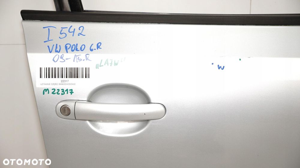 DRZWI PRAWY PRZÓD VW POLO 6R 09-15R LA7W - 7