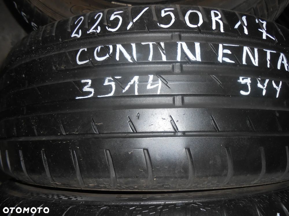 OPONY 225/50R17 CONTINENTAL CONTI SPORT CONTACT 3 AO DOT 3514 7.5MM - 2