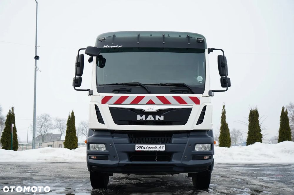 MAN TGM 18.340 / 4X2 / 3 STRONNA WYWROTKA / HYDROBURTA / BRYGADÓWKA 7 MIEJSC / BORDMATIC - 2