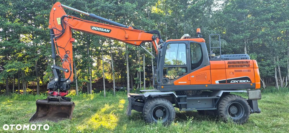 Doosan Koparka kołowa DX190W-5 rototilt nowe koła opony sprowadzona - 1