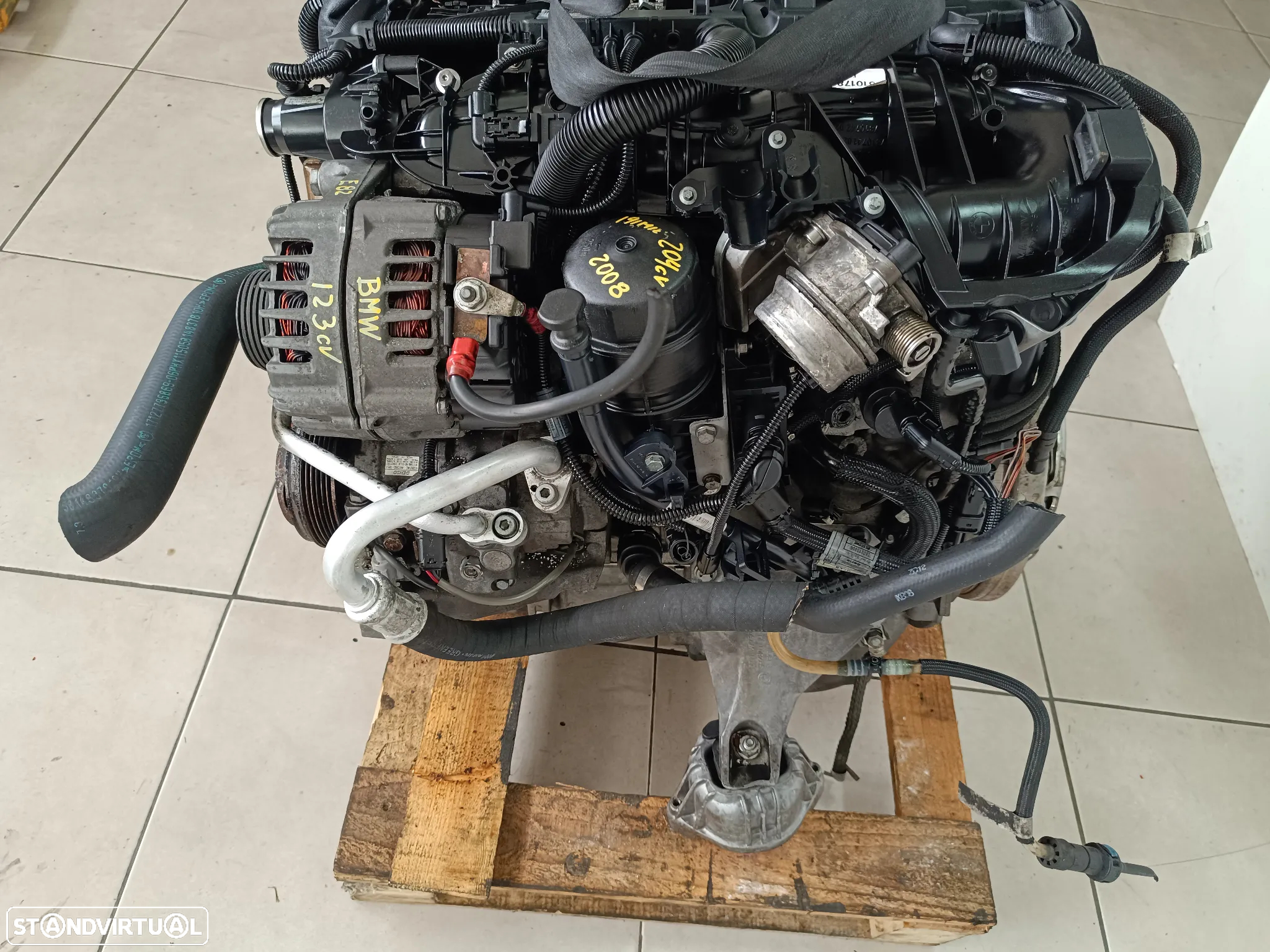 Motor BMW 123D bi-turbo 204cv  N47 caixa 6 velocidades GS6-53DZ JGG - 6