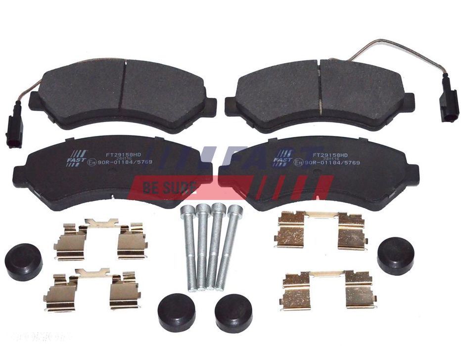 Klocki hamulcowe przód przednie czujniki Fiat Ducato Boxer Jumper 2006 - 2