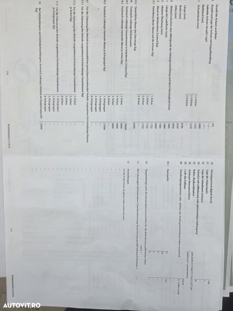 Schmitz Cargobull 10 BUCATI-basculabile 2020, prelata, scena vizitare, jante ALUMINIU, carte identitate RAR, tara propie 6,458kg, 28mc, picioare rabatabile, protectiie laterale si spate, posibilitate leasing, rulate in GERMANIA-STARE BUNA-PROMOMOTIE 22.900 EUR+Tva - 8