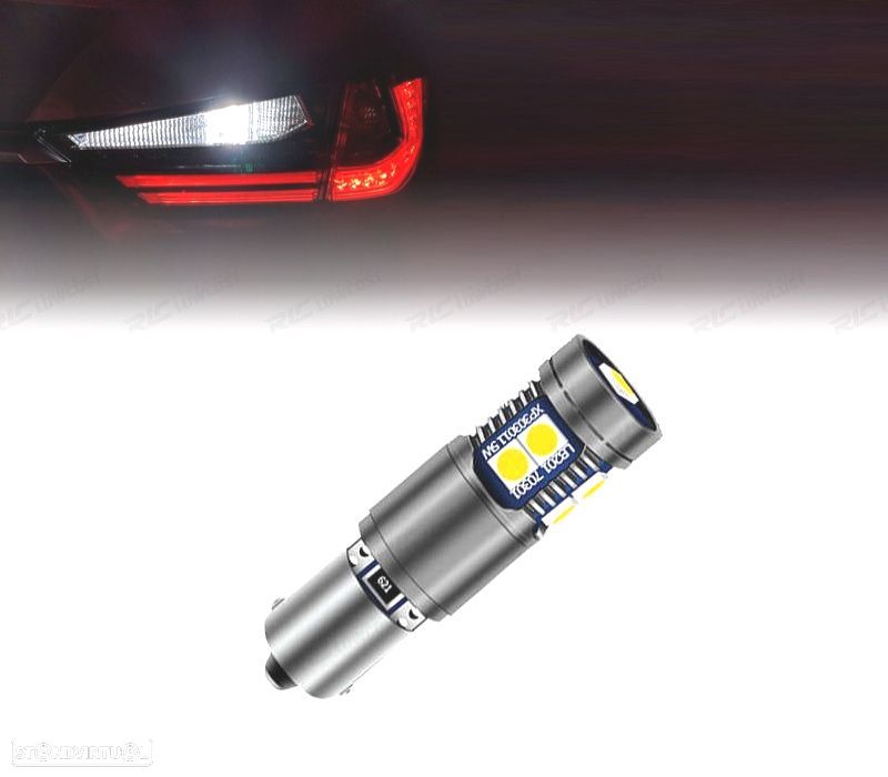 LÂMPADA LED BAX9S H21W H6W CANBUS MARCHA ATRAS - 1