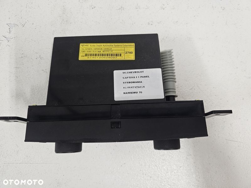 CHEVROLET CAPTIVA I 1 PANEL PRZEŁĄCZNIK KLIMATYZACJI NAWIEWU 20992740 - 7
