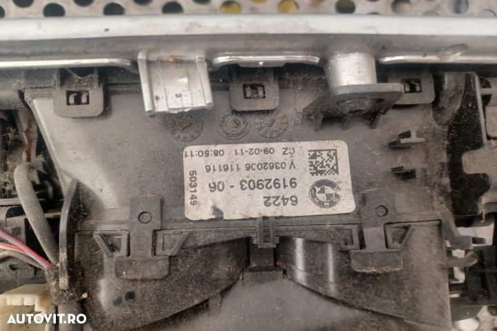 Grila ventilatie bord centru + ORNAMENT 9192903 BMW Seria 5 F07/F10/F - 3