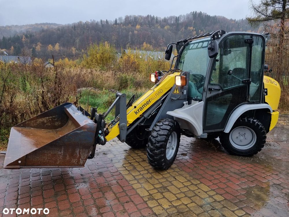 Kramer Ładowarka kołowa 348  JAK NOWA! Import Norwegia Łyżka szufla+ widły Serwisy w Dekra 4koła skręt Zero luzów wycieków Oryginał dodatkowa Hydraulika Yyanmar silnik - 4