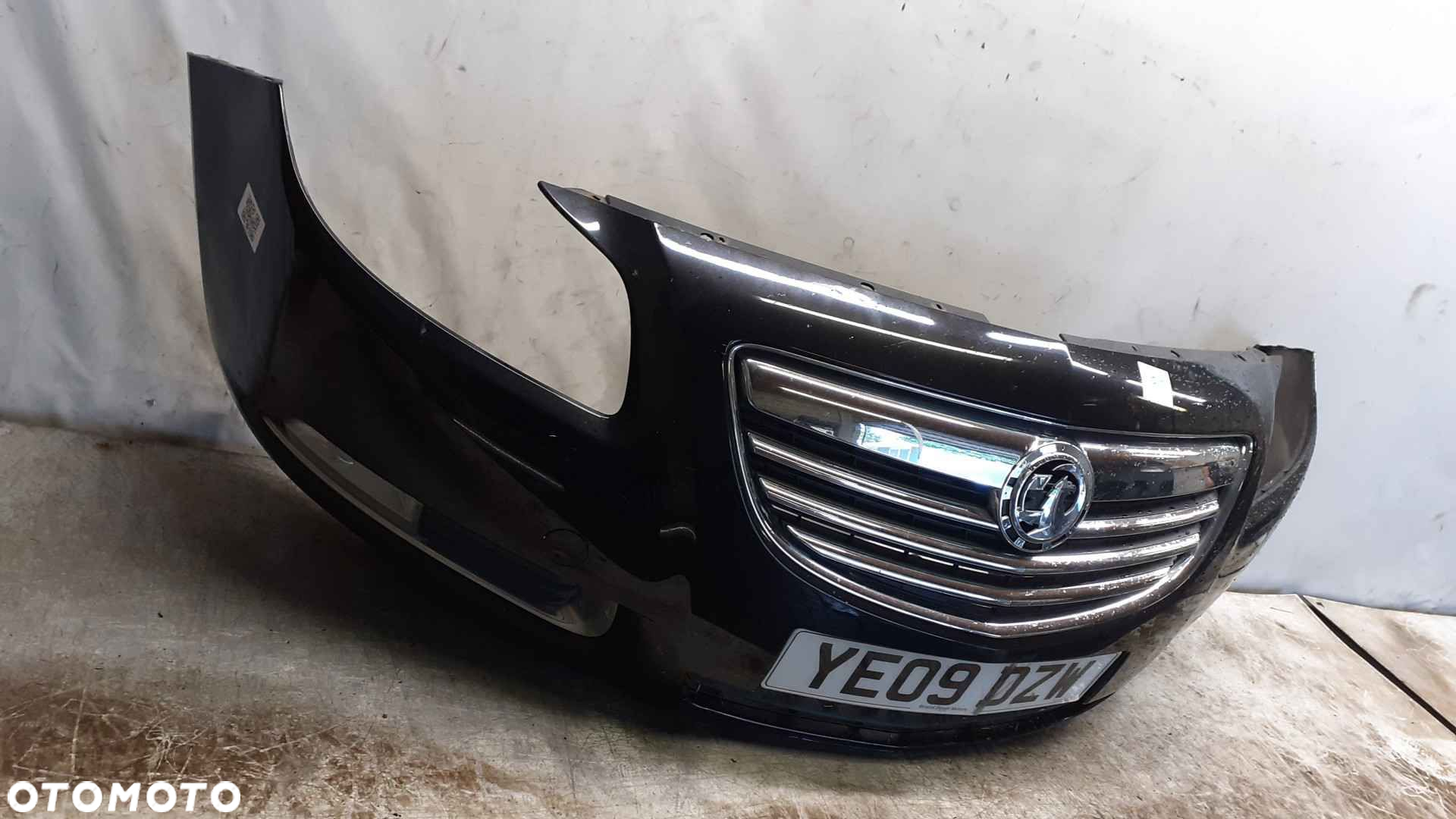 } ZDERZAK PRZÓD PRZEDNI OPEL INSIGNIA A I 1 Z22C CZARNY HALOGENY - 4