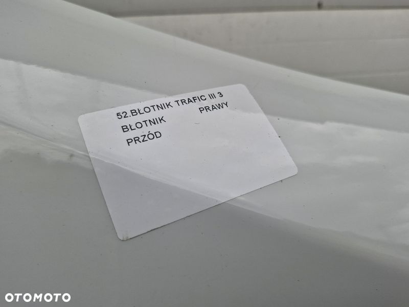 RENAULT TRAFIC III 3 BŁOTNIK PRAWY PRZÓD PRZEDNI - 2