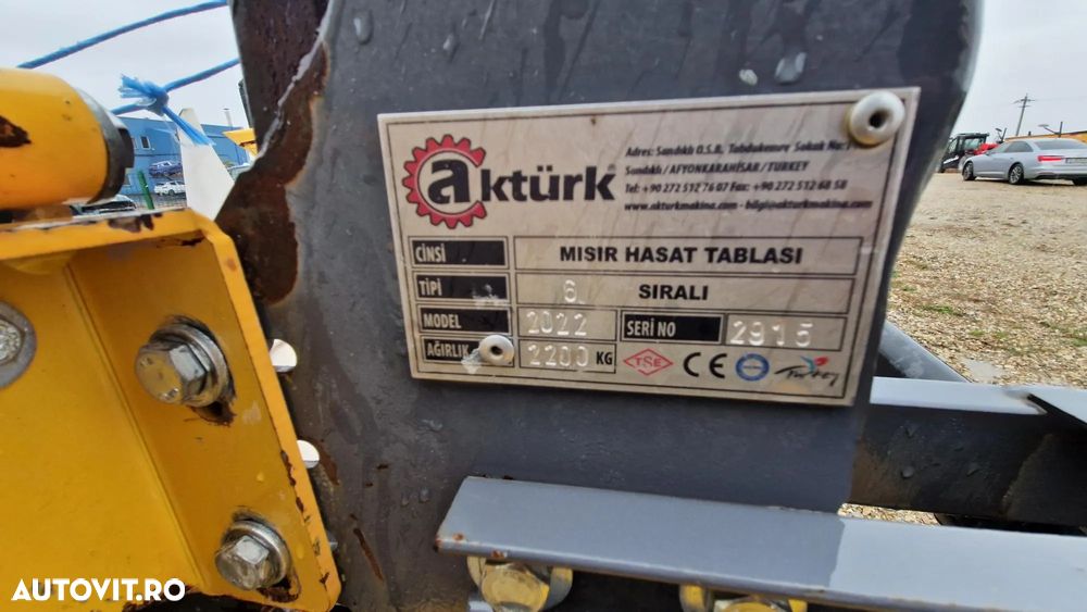 Altul AKTURK HEDER PENTRU RECOLTAT PORUMB SI FLOAREA SORELUI - 7