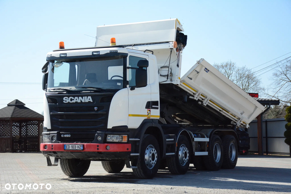 Scania G 450 / 2016r / 8x4 / Retarder / Hydroburta / Niski przebieg / Bardzo dobry stan