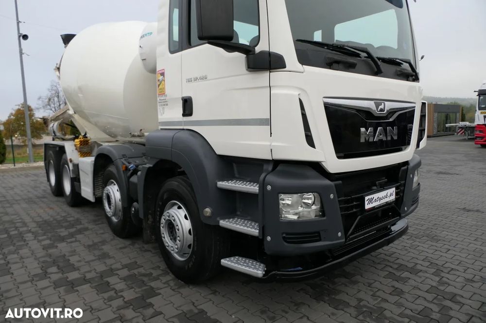MAN TGS 32.420 / 8x4 / BETONIERĂ / MIXER 9 M3 / EURO 6 - 9