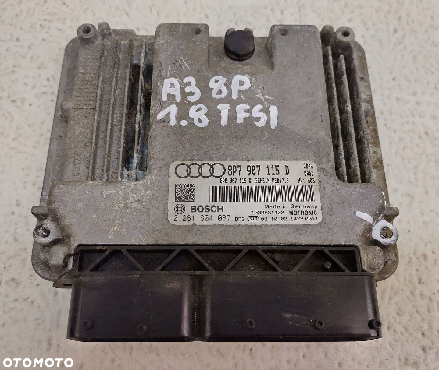 AUDI A3 S3 8P 1.8 TFSI KOMPUTER STEROWNIK SILNIKA BOSCH 8PD7907115D - 5