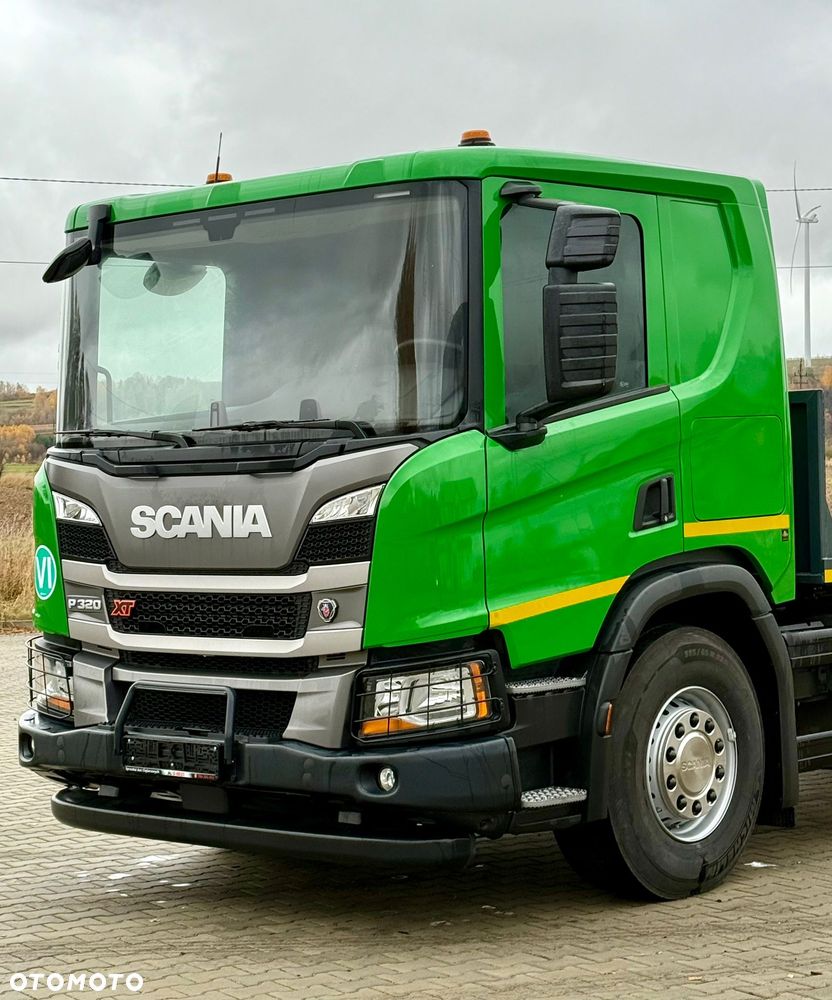 Scania P320 / PLATFORMA / NOWY / 5 TYŚ KM / SYPIALKA / 2023 ROK / CAŁA NA PODUSZKACH / 7.7 M DŁUGOŚCI / LAWETA / DO PRZEWOZU MASZYN ROLNICZYCH ITP - 5