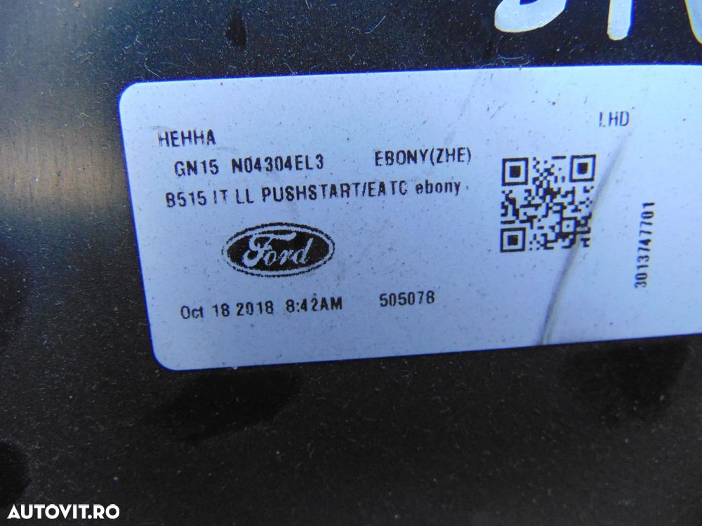 Plansa Bord Ford Ecosport airbag sofer pasager genunchi airbag-uri stanga dreapta - 9