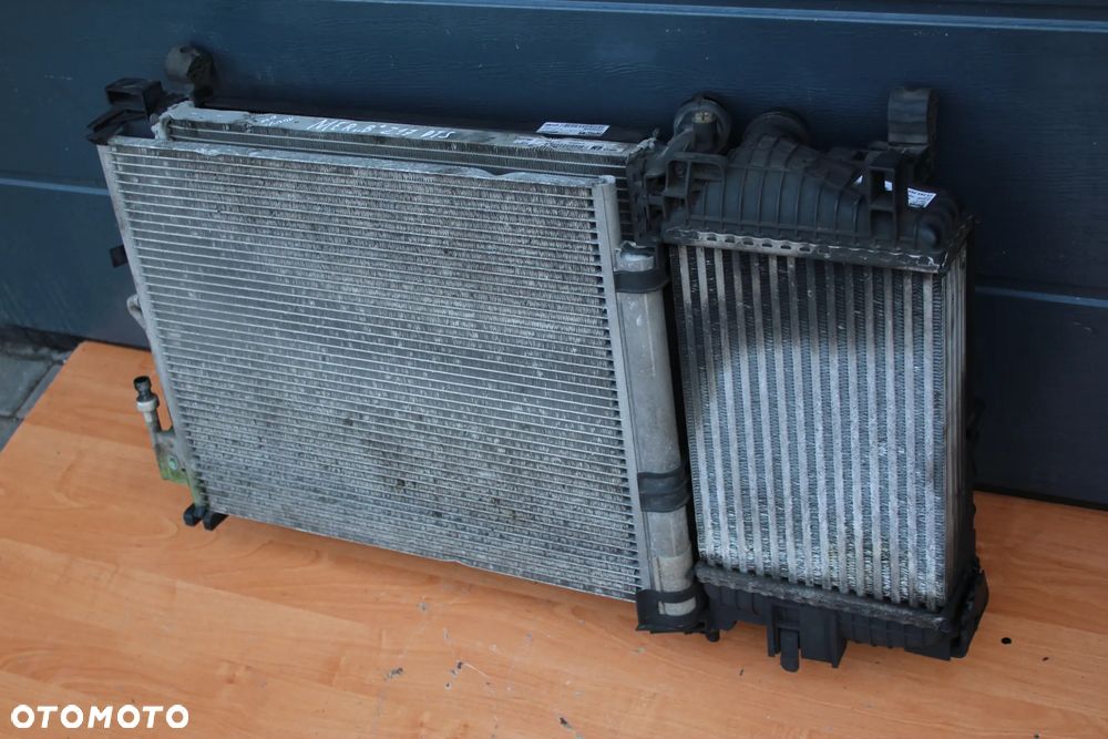KOMPLET CHŁODNIC WODY KLIMATYZACJI INTERCOOLER WENTYLATOR OPEL MERIVA B 1.7 CDTI - 8