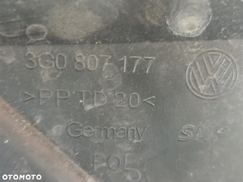 VW PASSAT B8 ŚLIZG ZDERZAKA LEWY PRZÓD 3G0807177 - 3