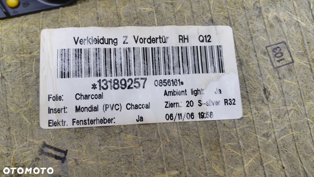 Opel Zafira B Boczki Drzwi Przód Tył - 6